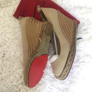 Christian Louboutin Wedged Espadrilles 36.5